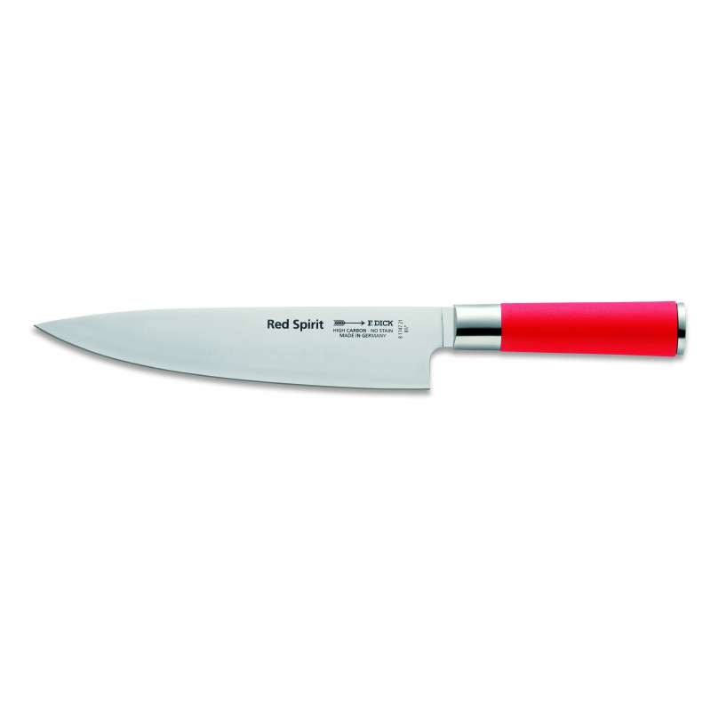 Friedrich Dick Red Spirit Kochmesser - Beidseitig geschliffen, Klingenlänge 21 cm