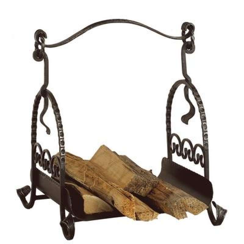 Heibi Holzkorb aus Stahl schwarz antik 52040-026