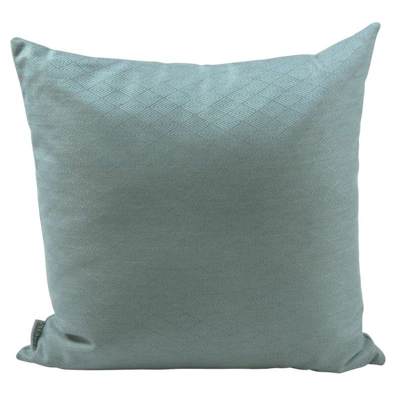 Stern Dekokissen Outdoorstoff Raute hellblau 55x55 cm Gartenkissen Kuschelkissen