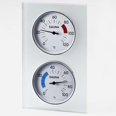 Infraworld Klimamessstation mit Glasrahmen Saunazubehör Saunamessgerät S2289 Infraworld Klimamessstation mit Glasrahmen Saunazubehör Saunamessgerät S2289