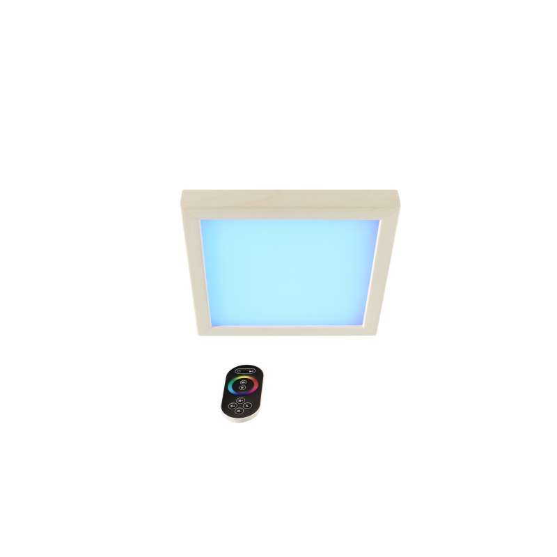 Infraworld LED Farblicht Sion 2B Erle versenkbar - EEK: G - S2292B dimmbar Saunaleuchte