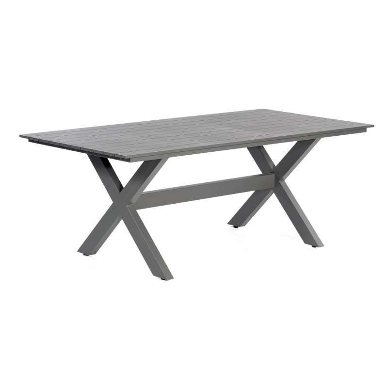 SunnySmart Gartentisch Topas Aluminium anthrazit Tisch 200x100 cm