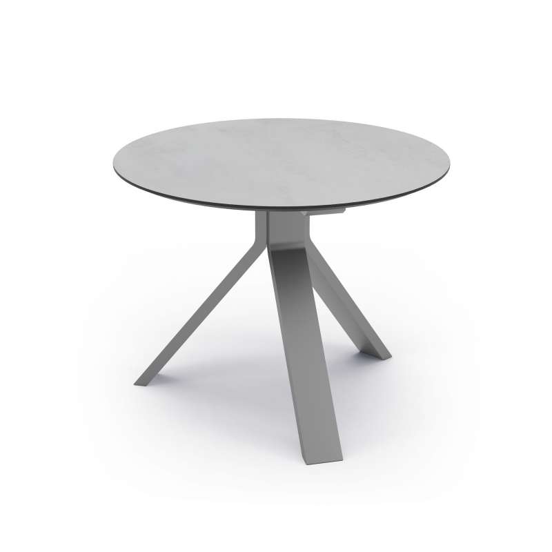 Stern Freddie Beistelltisch Gartentisch Aluminium graphit Ø55 cm wählbare Tischplatte