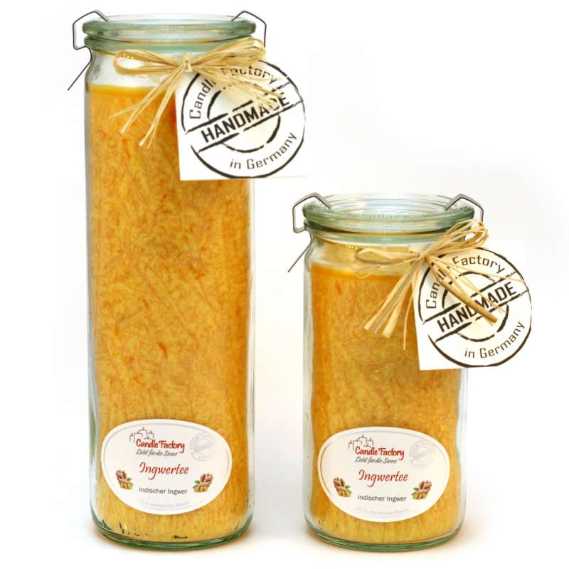 Candle Factory Kerzen-Set Ingwertee Big + Mini Jumbo Duftkerze
