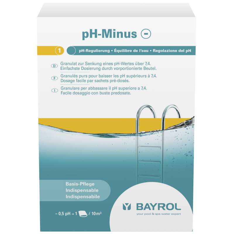 Bayrol pH Minus 2 kg zum Senken des pH Wertes 4 x 500 g Schwimmbadpflege 1194412
