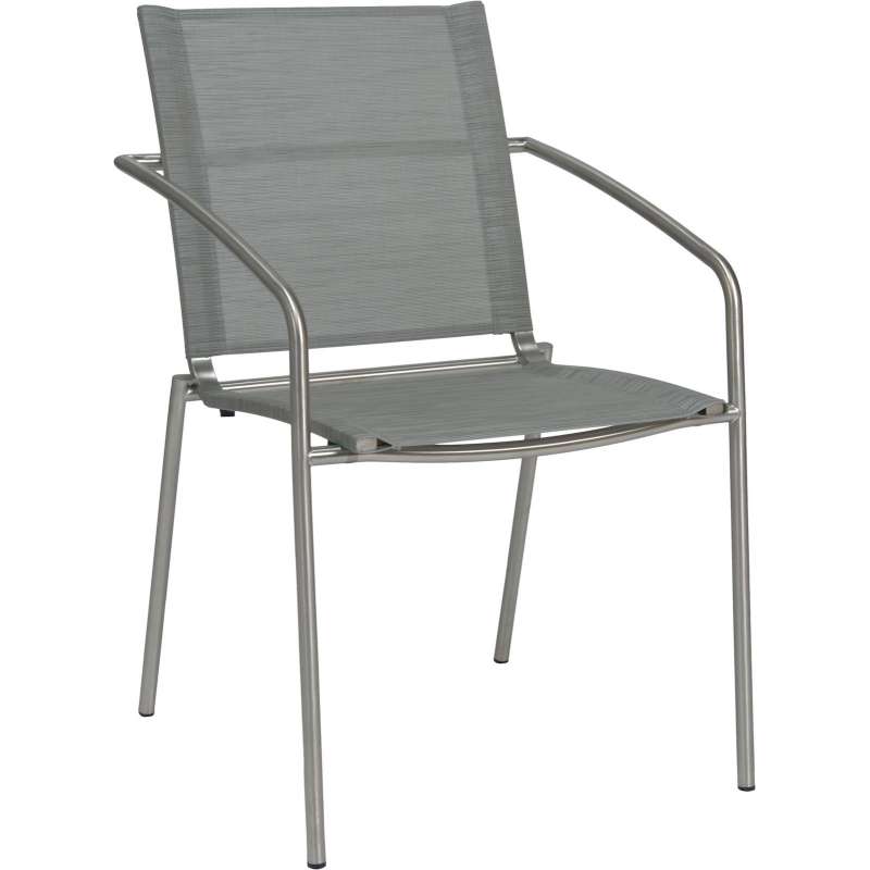 Stern Mara Stapelsessel Edelstahl silber 56 x 60 x 85 cm Gartenstuhl 417739 Ausstellungsstück