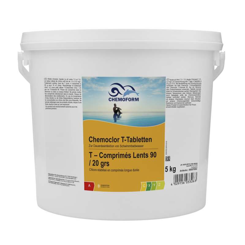 Chemoform Chemoclor T-Tabletten 20 g Chlortabletten zur Dauerdesinfektion 5 kg
