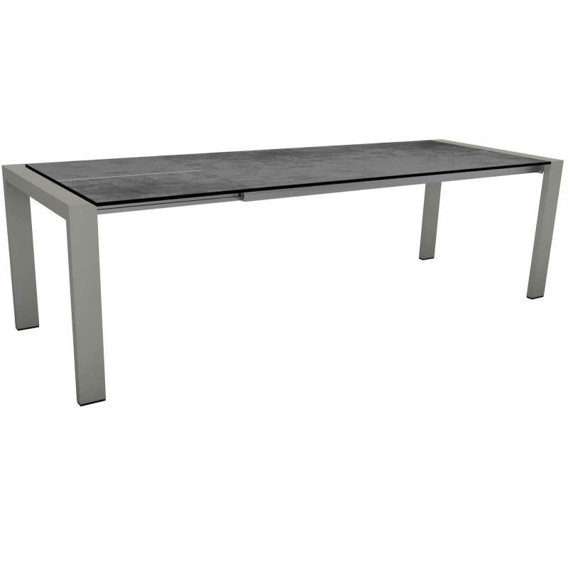 Stern Select Ausziehtisch Gartentisch Dinning-Tisch Silverstar Zement 200x90 cm