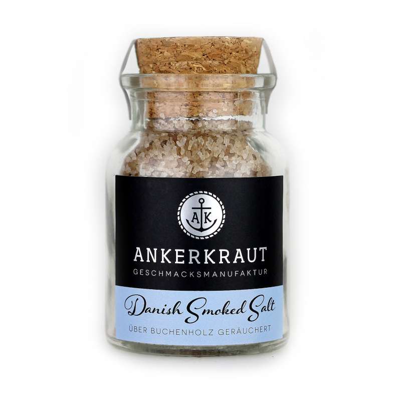 Ankerkraut Dänisches Rauchsalz Salze im Korkenglas 160 g Danish Smoked Salt