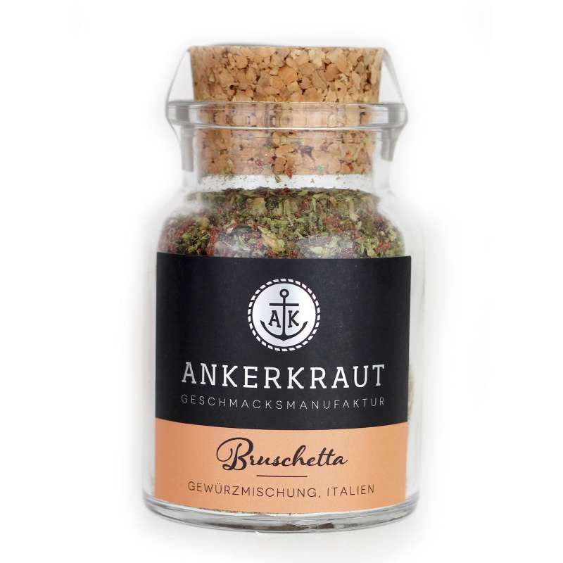 Ankerkraut Bruschetta Gewürzmischung im Korkenglas 55 g Antipastigewürz