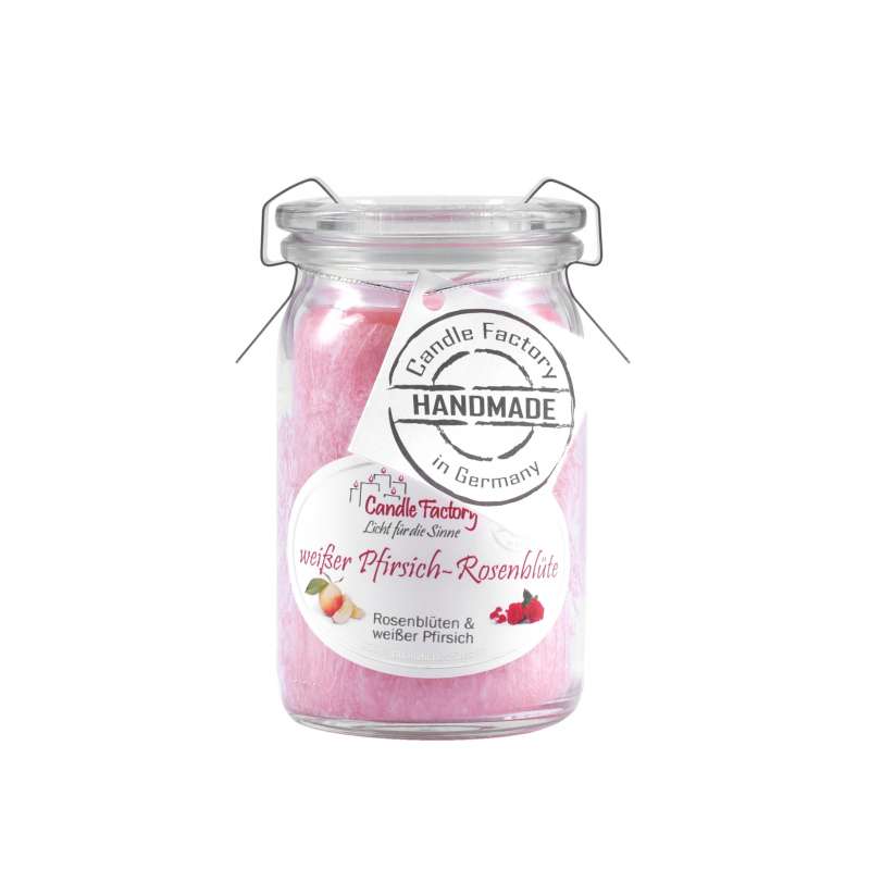 Candle Factory Baby Jumbo weißer Pfirsich & Rosenblüte Duftkerze Dekokerze 308087