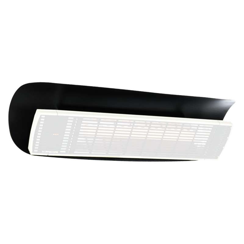 Heatscope Wetterschutzblech für Heizstrahler Vision und Spot Aluminium schwarz/weiß