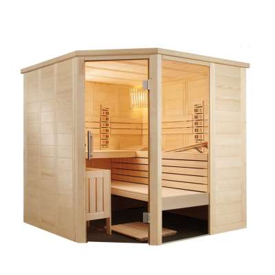 Harvia Alaska Corner Infra+ Massivsauna Saunakabine Inkl. 2 Vollspektrumstrahler Harvia Alaska Corner Infra+ Massivsauna Saunakabine Inkl. 2 Vollspektrumstrahler