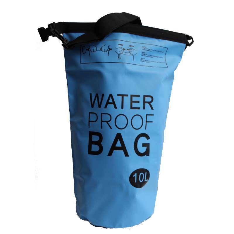 Drybag 10L Tasche 10 Liter wasserdicht Packsack blau Water proof Softcase Beutel