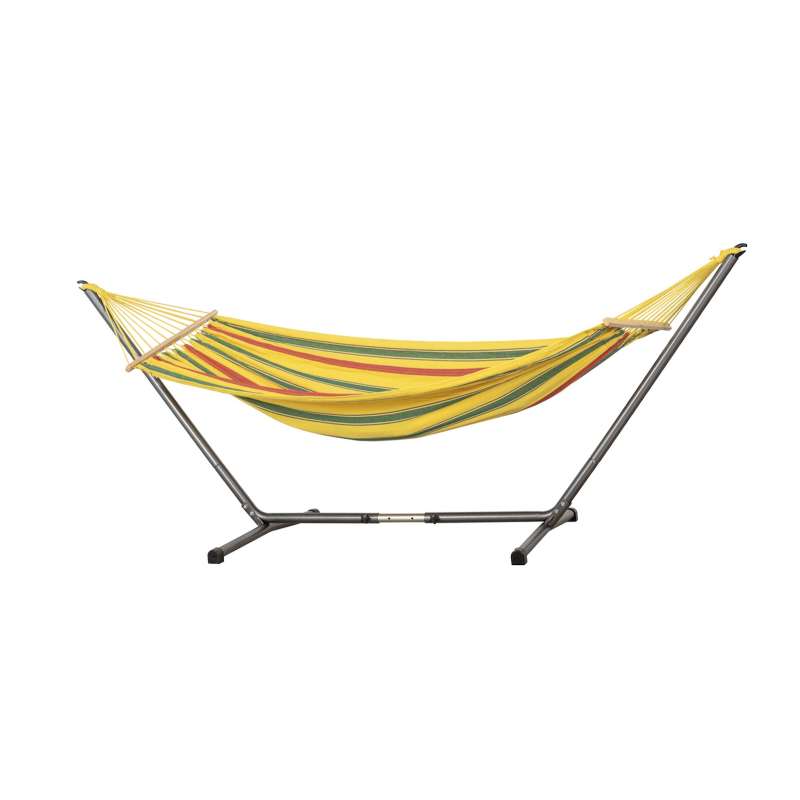 Amazonas Jet Set Hängematte inkl. Gestell wetterfest UV-beständig gelb/grün/rot