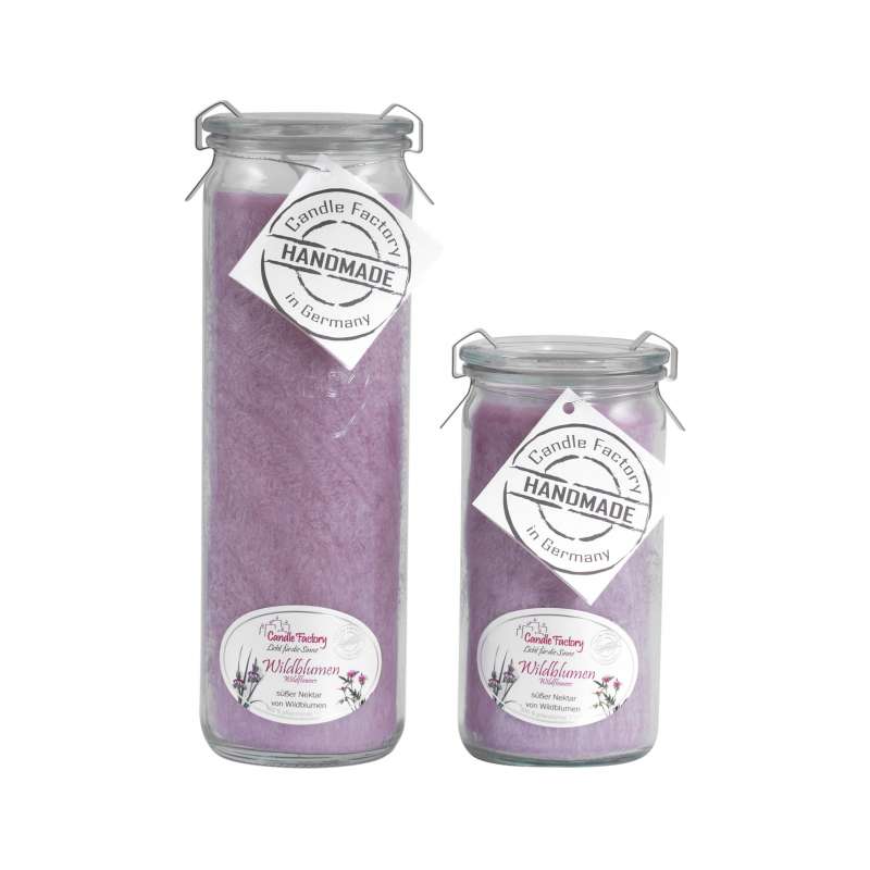 Candle Factory Kerzen-Set Wildblumen Big + Mini Jumbo Duftkerze Dekokerze