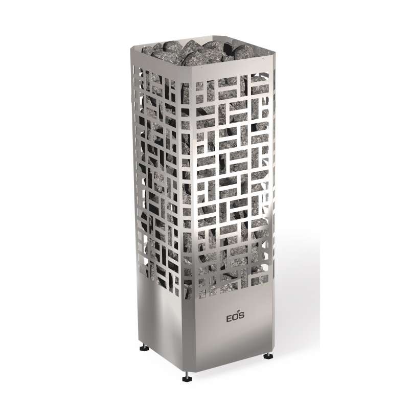 Eos Edge 9 kW finnischer Saunaofen Elektro Standofen Edelstahl