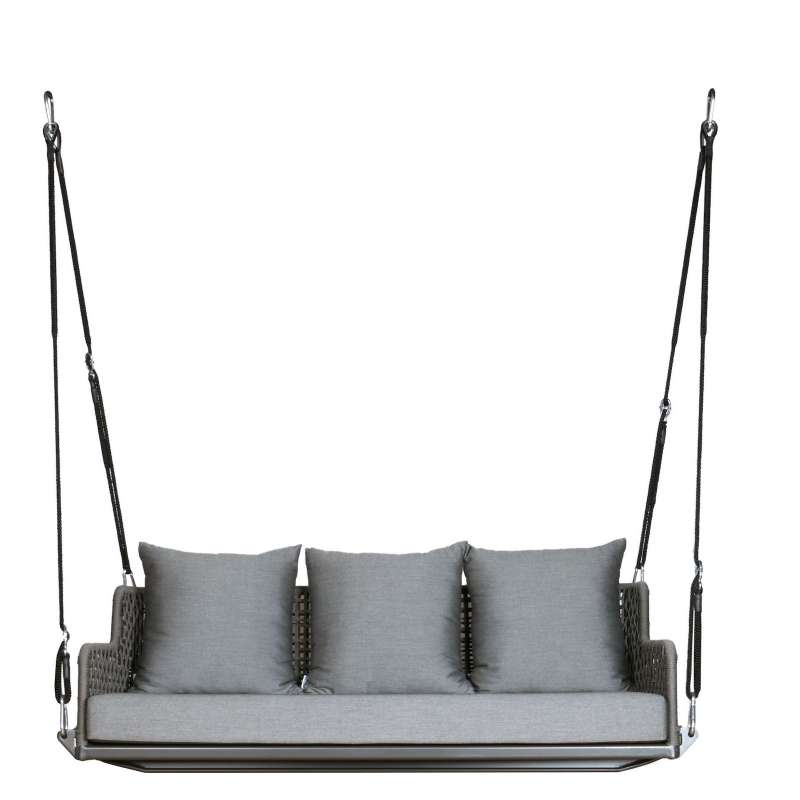 Stern Greta 2-Sitzer Schaukel Hängesessel Hängestuhl Hängeschaukel seidengrau