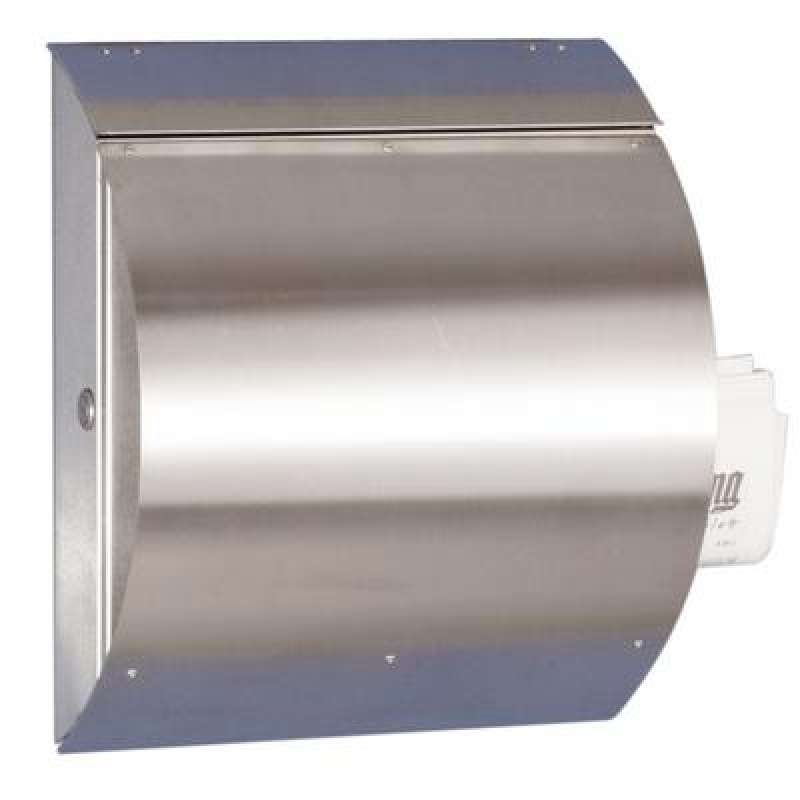 Heibi Briefkasten Steel Edelstahl mit Zeitungsfach 43732