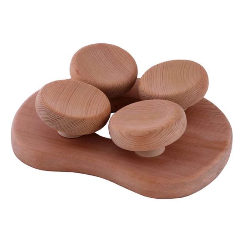 Sentiotec Ergonomische Kopfstütze Sauna Kopfstütze Ergonomisch Red Cedar