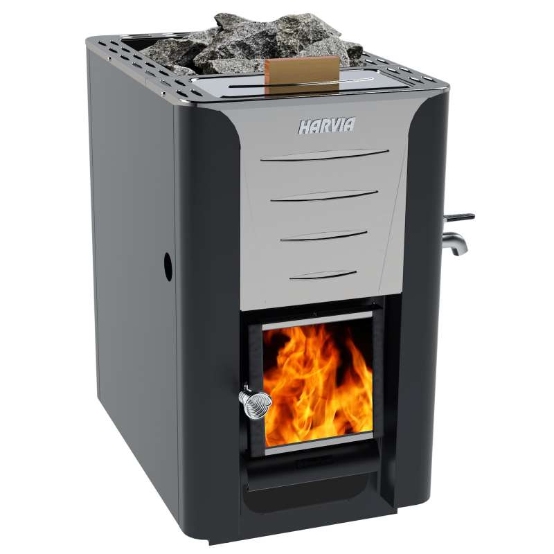 Harvia 20 ES Pro Saunaofen 24,1 kW BImSchV Stufe 2 Holzofen holzbeheizt WK200ES