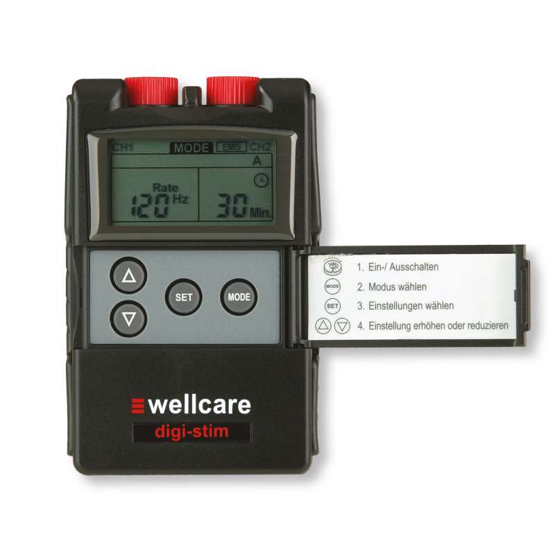 Sanowell Wellcare DigiStim TENS- & EMS-Kombi-Gerät mit selbstklebenden Elektroden 89220