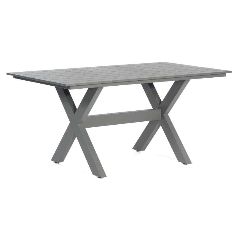 SunnySmart Gartentisch Topas Aluminium anthrazit Tisch 160x90 cm