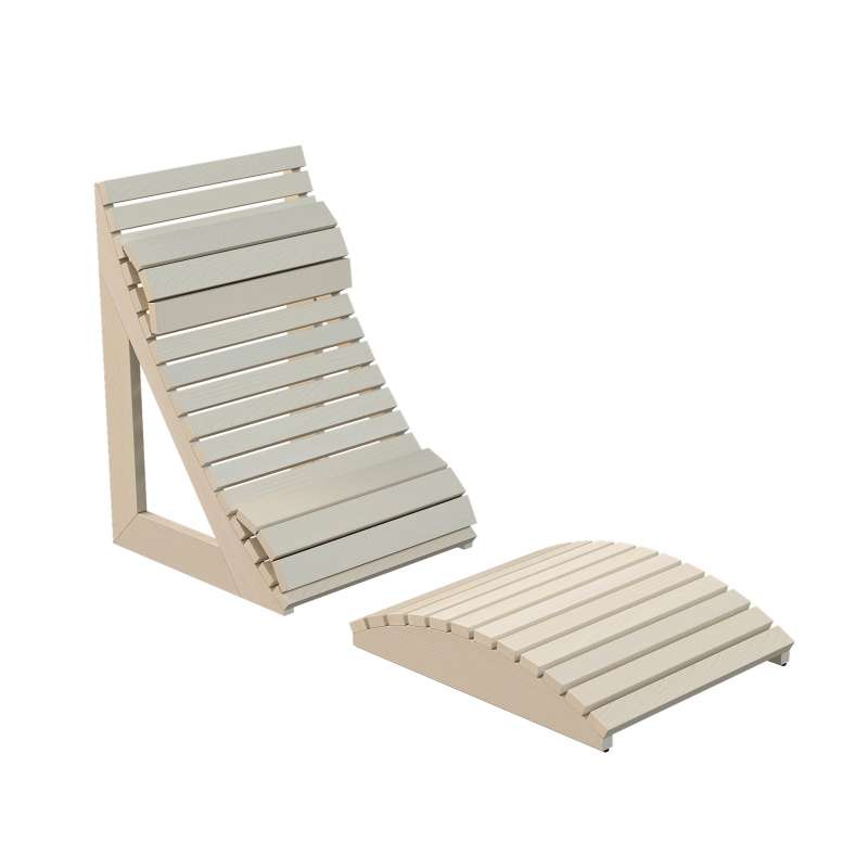 Harvia Ergonomische Saunaliege Fibuflex Sauna Rückenlehne Kopfstütze Espe