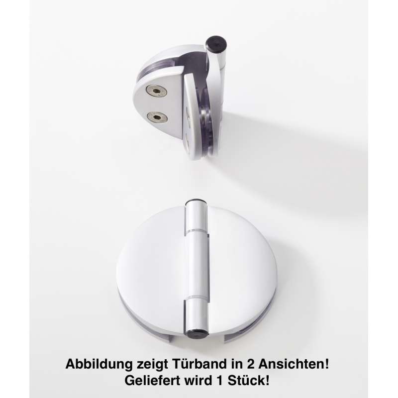 Infraworld Tuerband Doppel für Saunatüren 1 Stück für 6 bzw. 8 mm Glastuer