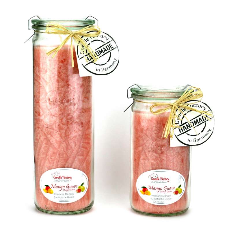 Candle Factory Kerzen-Set Mango Guave Big + Mini Jumbo Duftkerze