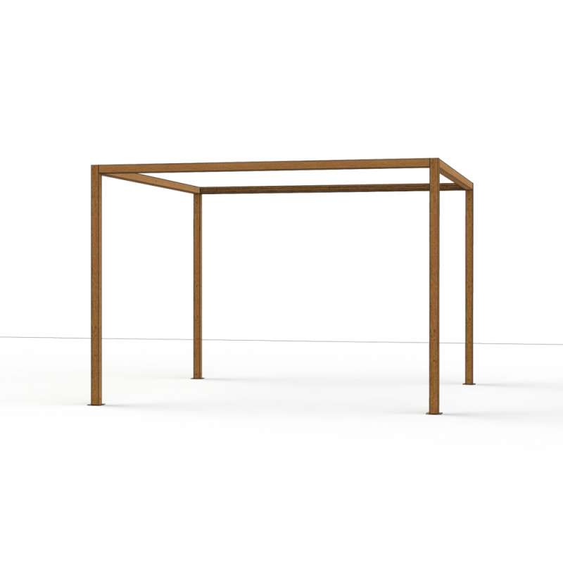 Siena Garden Pergola SCHATTENMANUFAKTUR® LIBERA, 315 x 315 x 218 cm in Holzoptik T44746