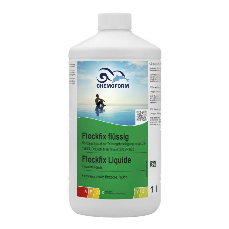 Chemoform Flockfix flüssig 1 l Flockungsmittel für kristallklares Poolwasser
