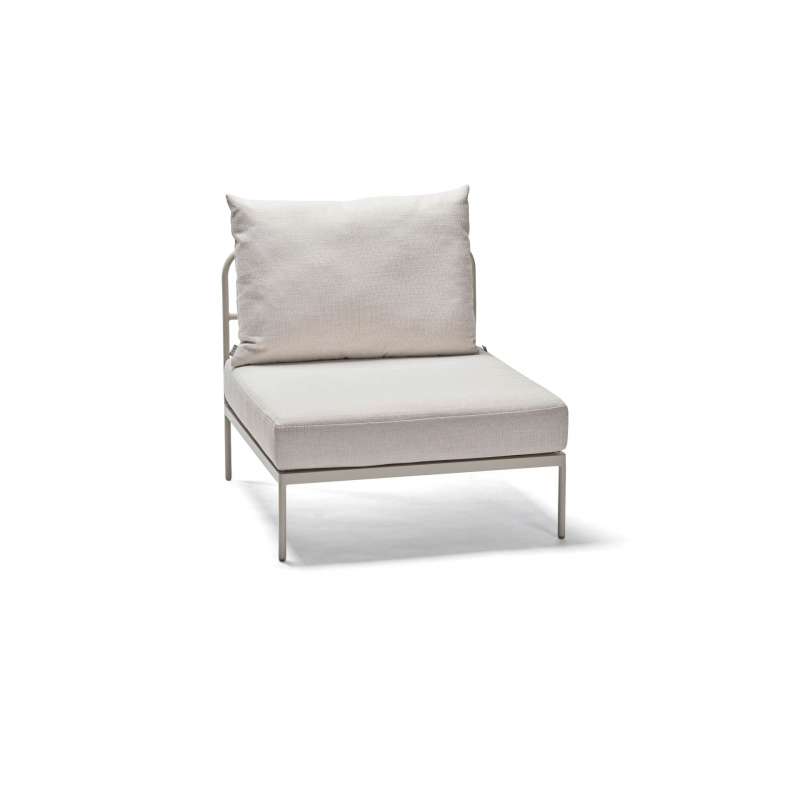 Stern Coco Lounge-Mittelelement Lounge-Bank Lounge-Sofa Gartensofa greige/vanilla