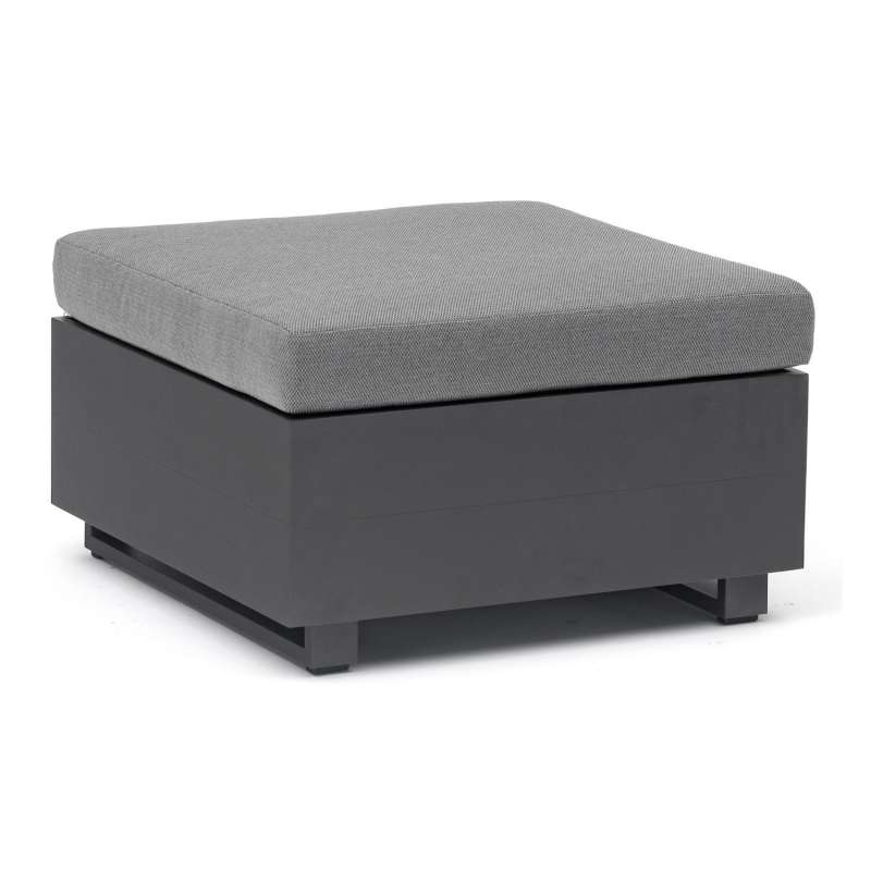 Inko Lounge-Hocker Pasadena Aluminium anthrazit 70x70 cm