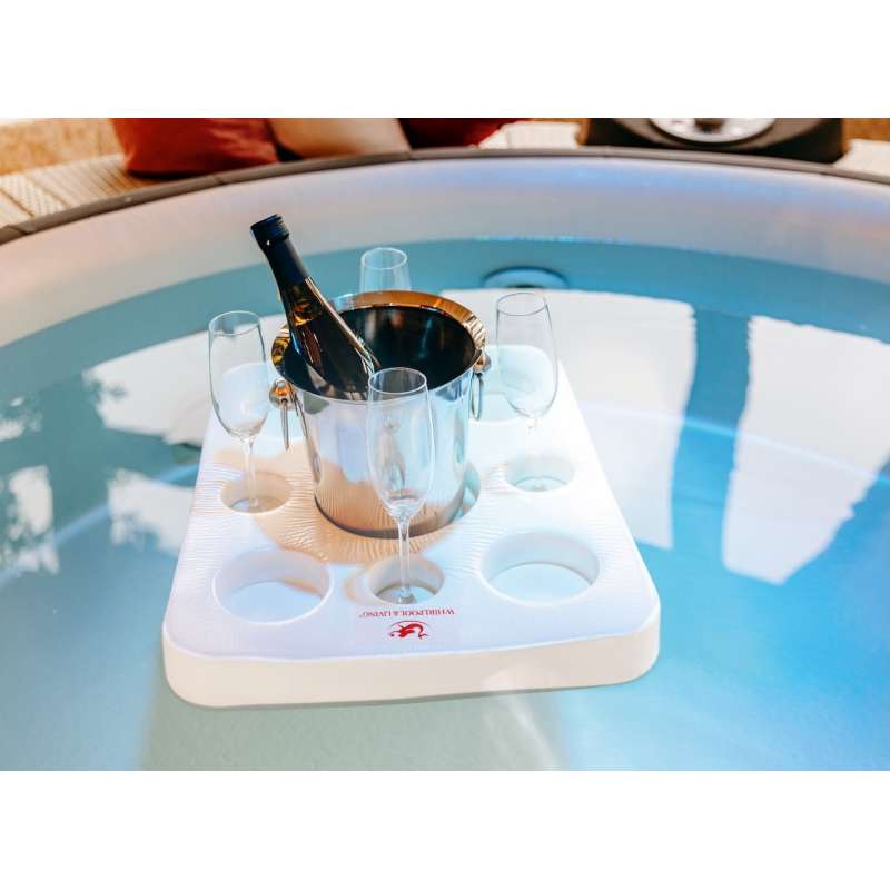 Kool Tray Schwimmtablett Getränkehalter für Whirlpools und Spas weiß
