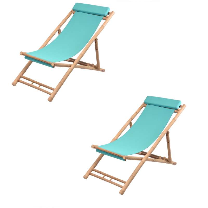 Klappstuhl SET Strandliege Campingstuhl 116 x 60 x 80 cm Liegestuhl Campingliege