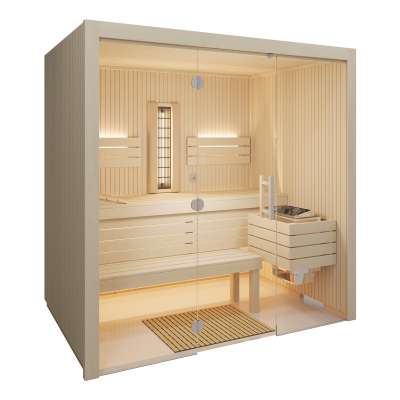 Infraworld Gracil Complete Multifunktionssauna mit Infrarotstrahler in Espe 210x140x210cm Infraworld Gracil Complete Multifunktionssauna mit Infrarotstrahler in Espe 210x140x210cm