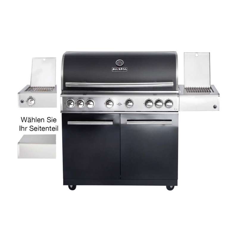 Allgrill Top-Line Modular CHEF XL Black Gasgrill 6 Brenner/Seitenkocher