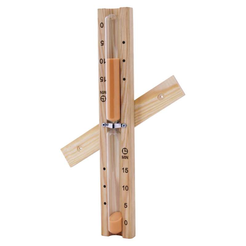 Harvia Sanduhr Basic aus Holz Saunauhr 15 Minuten hitzebeständig