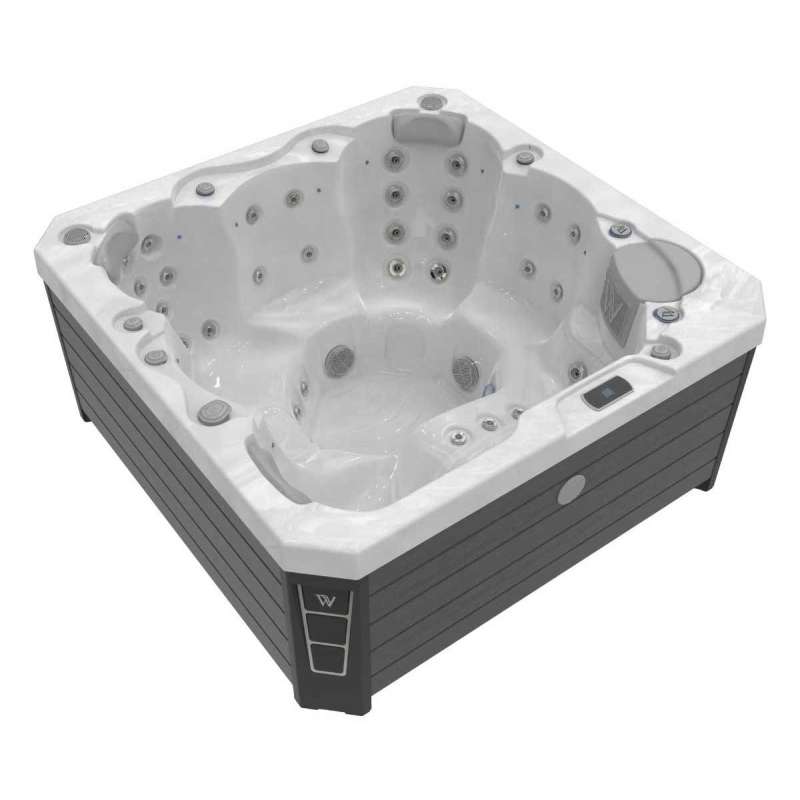 Wellis Prague Life Whirlpool Außenwhirlpool 200x200x90cm für 6 Personen inkl. Thermocover