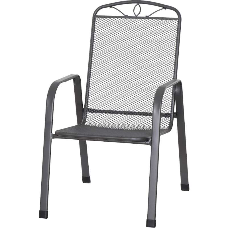 Siena Garden Elda Stapelsessel Gartenstuhl Gartensessel Loungestuhl matt-anthrazit