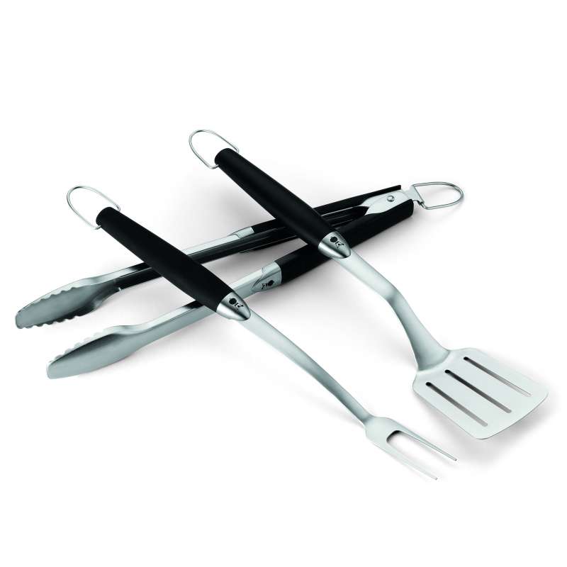 Weber Premium Grillbesteck-Set 3-teilig Edelstahl