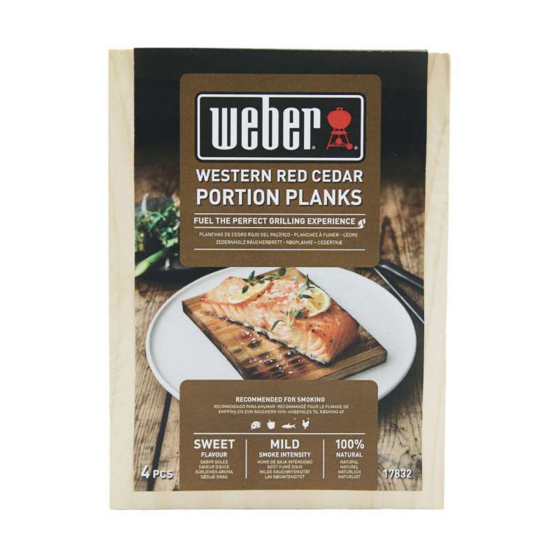 Weber Räucherbretter aus Zedernholz - Serviergröße 4 Stück