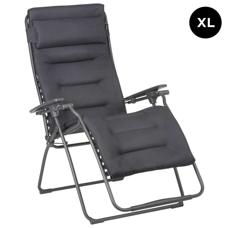 Lafuma Futura XL BeComfort® Relaxliege Dark Grey Titane Sonnenliege LFM3131.8902