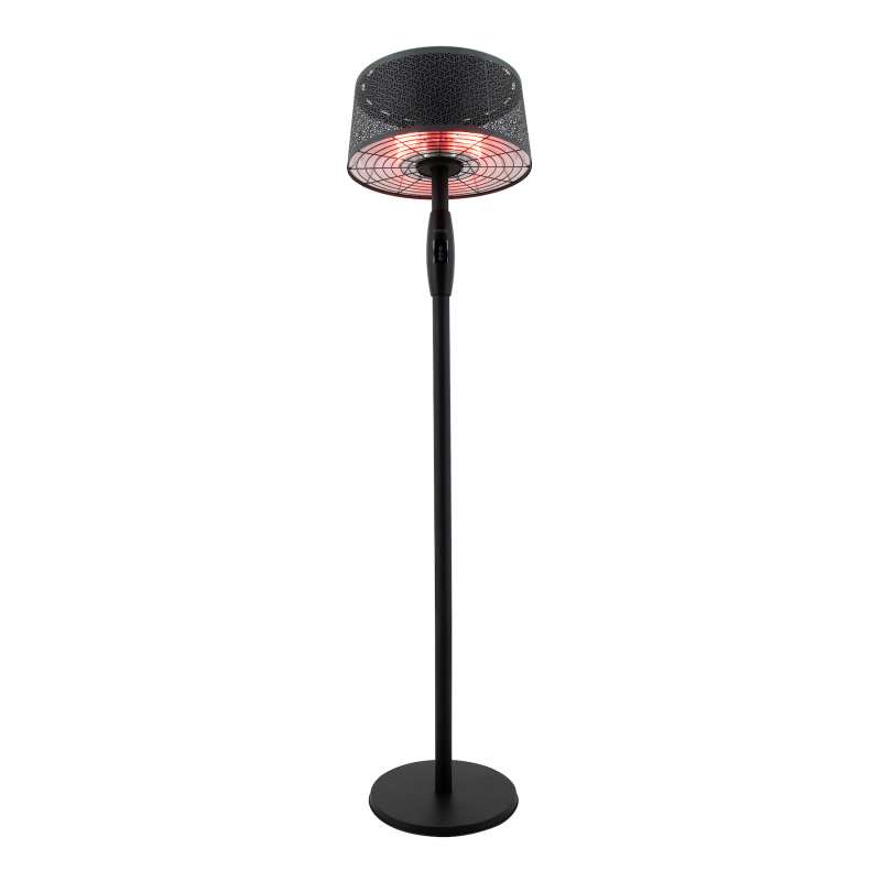 SUNRED® Stand-Infrarot-Heizstrahler Artix Moderna Ultra Standing Black 2000 Watt