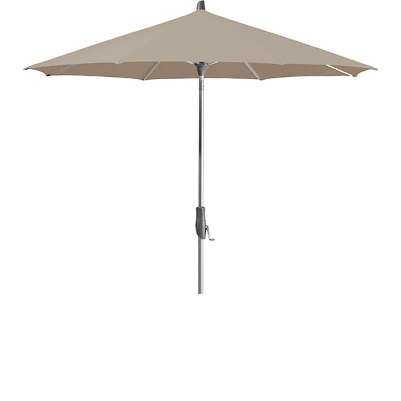 GLATZ Sonnenschirm ALU-TWIST easy rund ø 300 cm Stoffklasse 2 Ash 151
