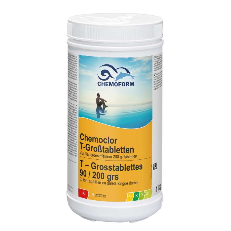 Chemoform Chemoclor T-Großtabletten 200 g Chlortabletten zur Dauerchlorung 1 kg