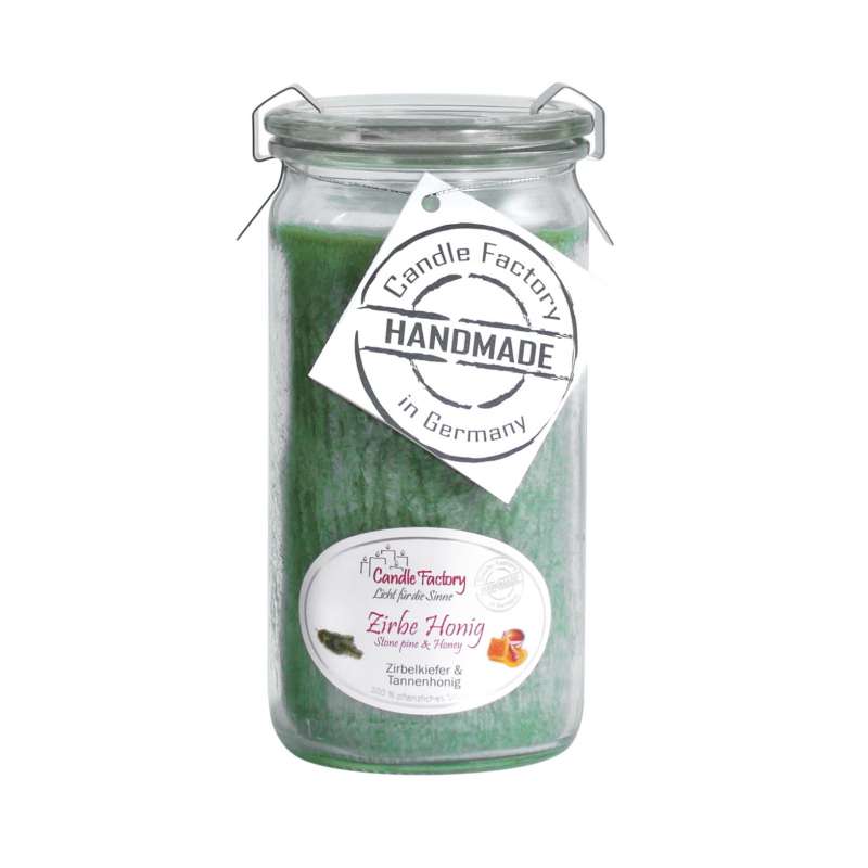 Candle Factory Kerze Mini Jumbo Honig Zirbe Duftkerze Dekokerze 307-079