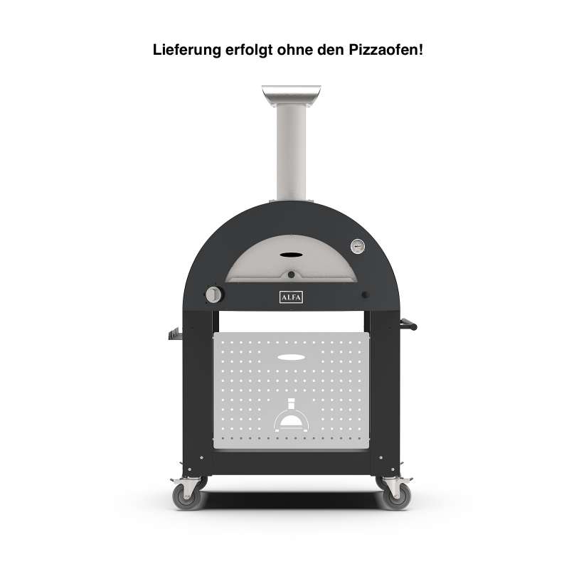 Alfa Forni Unterbau 1 Pizza für MODERNO Pizzaofen Schwarz BF-1P-NEGO