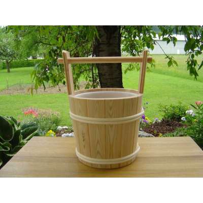 Achleitner Sauna Aufgusskübel Lärche 5 ltr. mit Tragegriff 760 Achleitner Sauna Aufgusskübel Lärche 5 ltr. mit Tragegriff 760